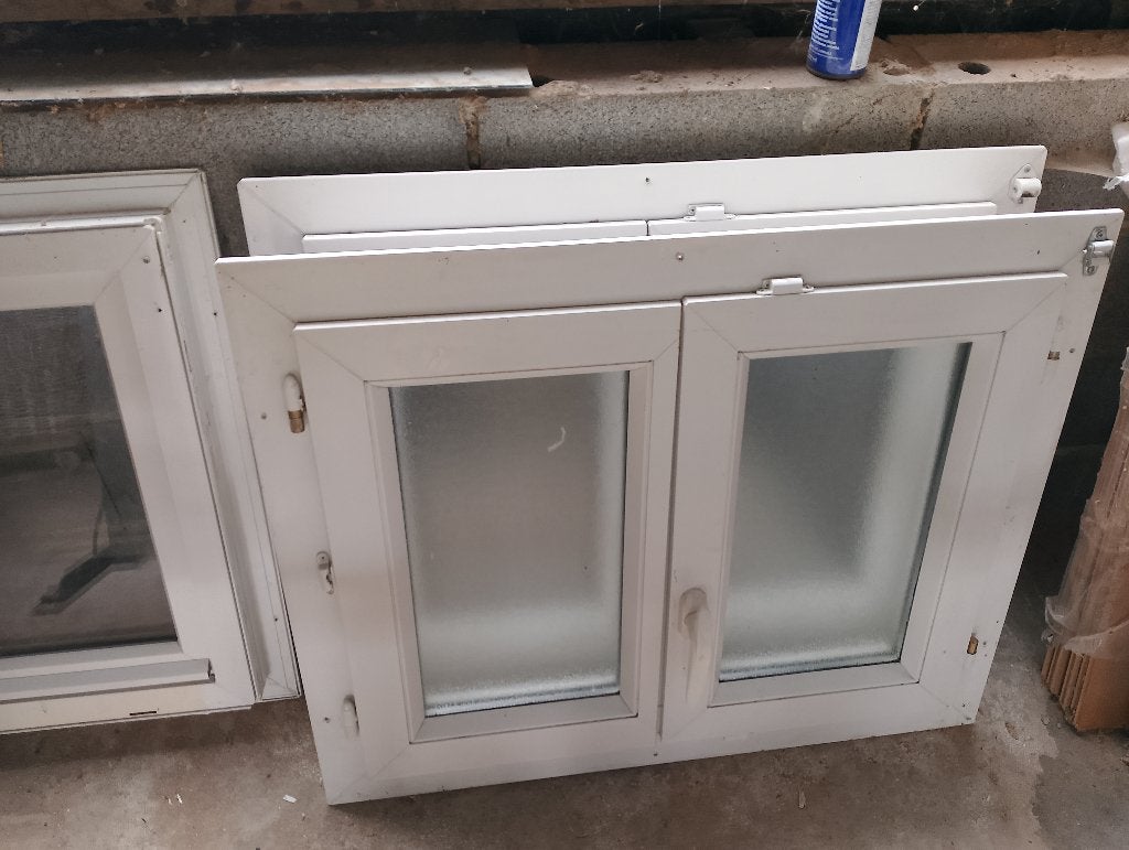 2 chassis pvc, Bricolage & Construction, Vitres, Châssis & Fenêtres, Double vitrage, Enlèvement, Utilisé, Autres types