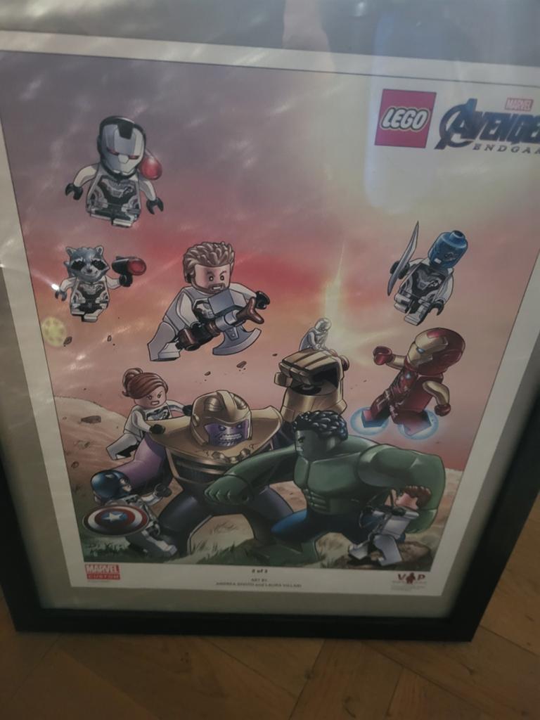 Kader met oude lego poster, Verzamelen, Ophalen