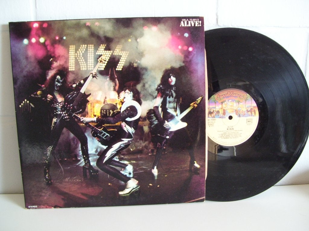 KISS  alive !  ( 2 lps ), Cd's en Dvd's, Vinyl | Hardrock en Metal, Gebruikt, Verzenden, Dubbel-LP, Hardrock