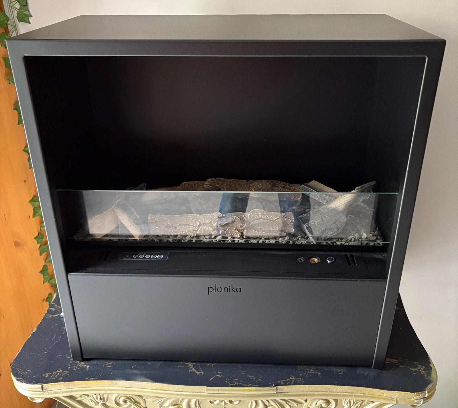 Planika cottage bio ethanol open haard, Ophalen, 30 tot 80 cm, Overige typen, Zo goed als nieuw