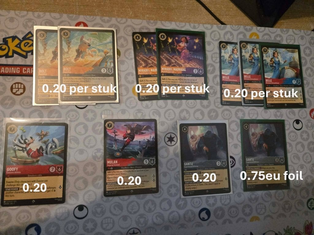 Disney Lorcana - Super Rares - Set 7, Enlèvement, Comme neuf, Plusieurs cartes, Foil