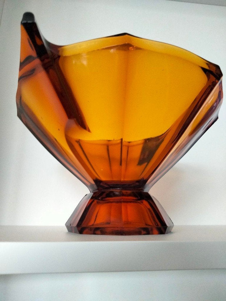Art Deco coupe glas Oost-Europa brocante, Antiquités & Art, Enlèvement