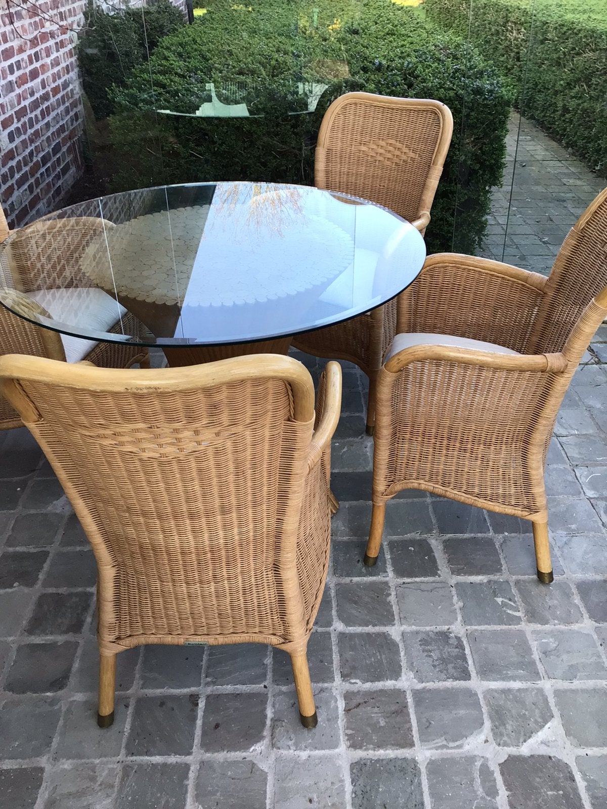 Loungeset in rotan, Ophalen, Zo goed als nieuw, Loungeset