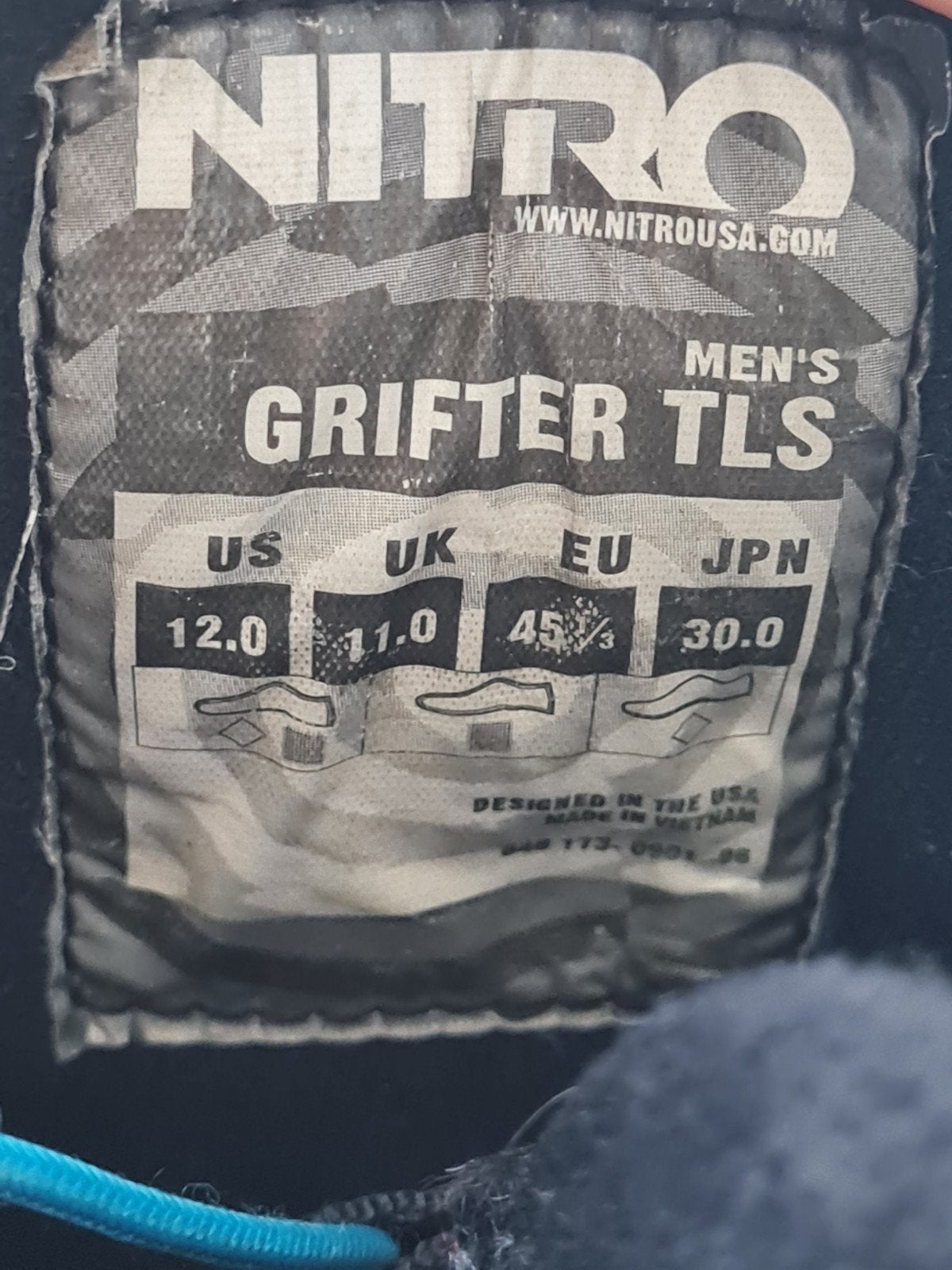 Snowboardboots - Nitro Grifter TLS 45 1/3, Ophalen of Verzenden, Gebruikt, Snowboots