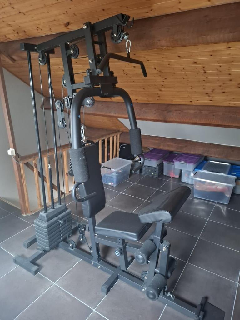 Dione Krachtstation Homegym HG3, Sport en Fitness, Ophalen, Zo goed als nieuw, Benen, Fitnessbank