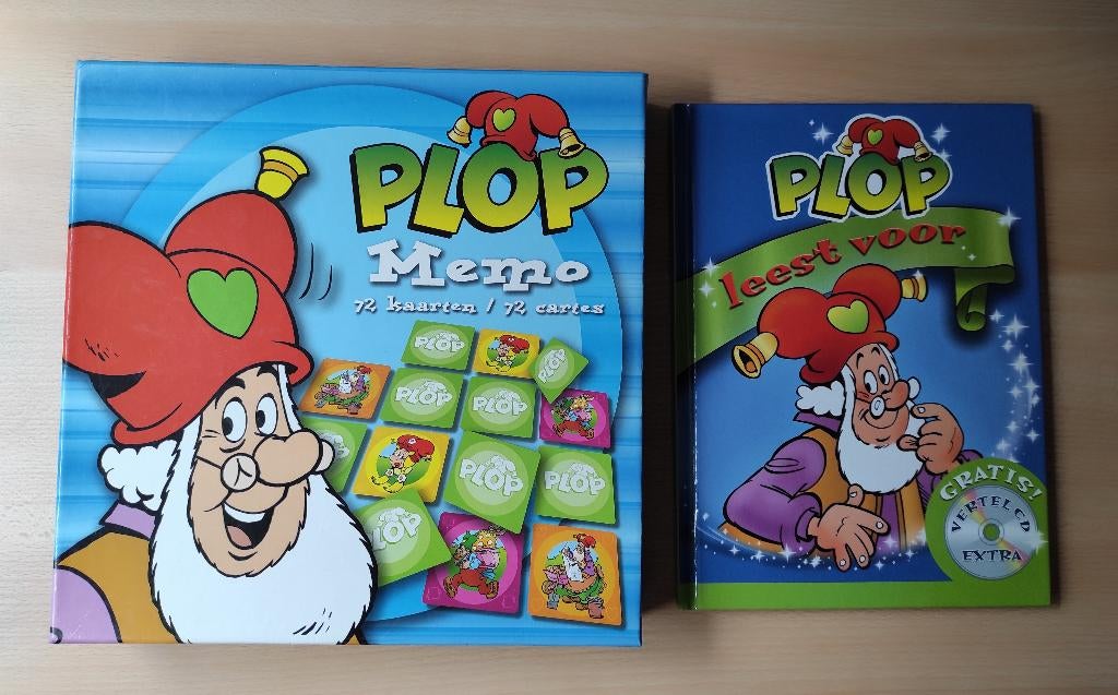 memo spel en voorleesboekje van plop, Ophalen of Verzenden, Zo goed als nieuw, Taal en Lezen