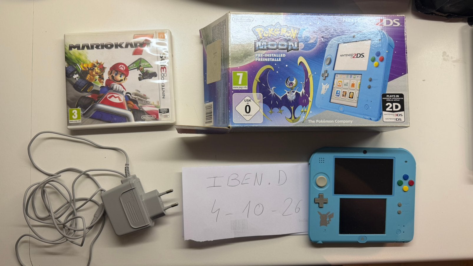 Pokemon moon edition 2ds, Games en Spelcomputers, Ophalen, Blauw, 2DS, Gebruikt