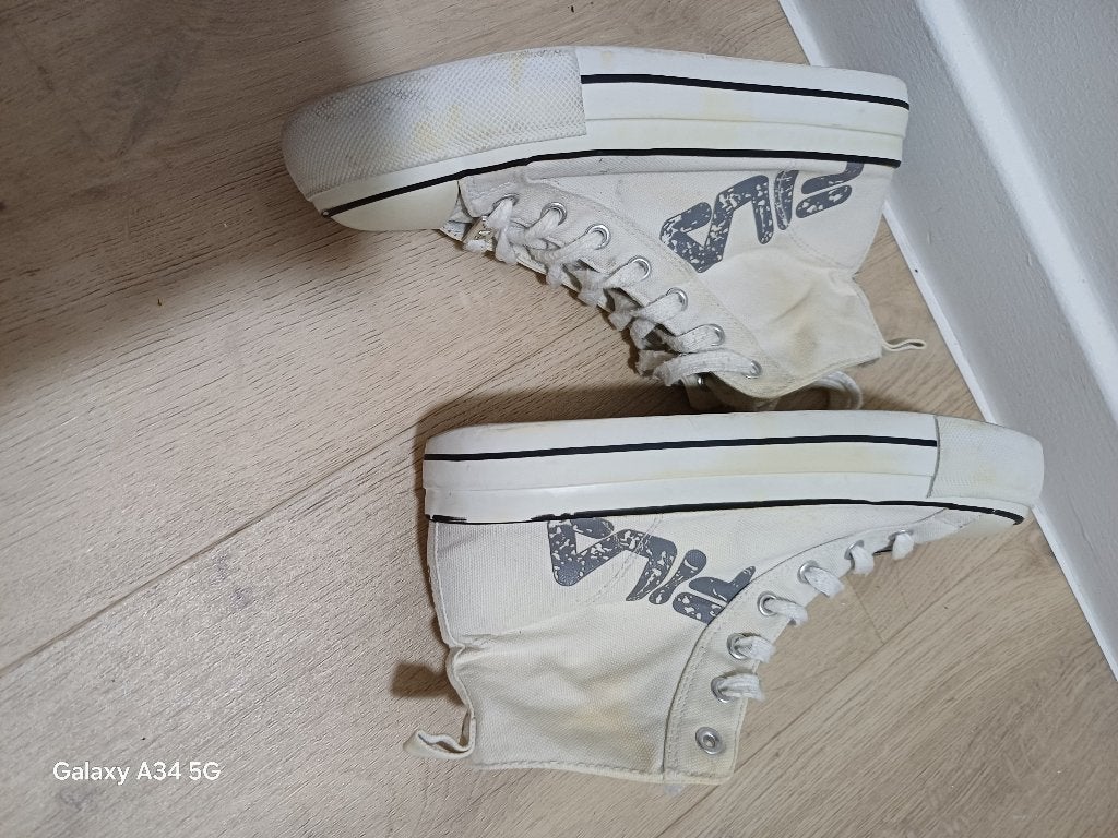 Converse Fila, Enlèvement ou Envoi, Sneakers et Baskets, Porté, Blanc