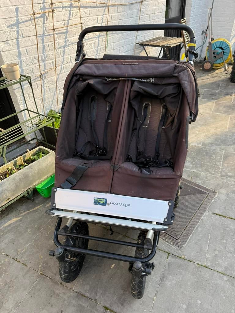 Poussette mountain buggy double, Ophalen, Gebruikt, Overige merken, Verstelbare rugleuning