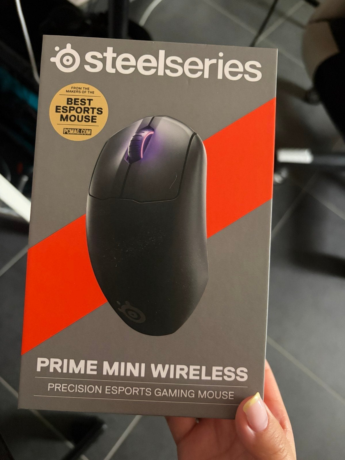wireless eSports muis Steelseries prime mini wireless 73 gra, Ophalen, Zo goed als nieuw, Muis, Steelseries