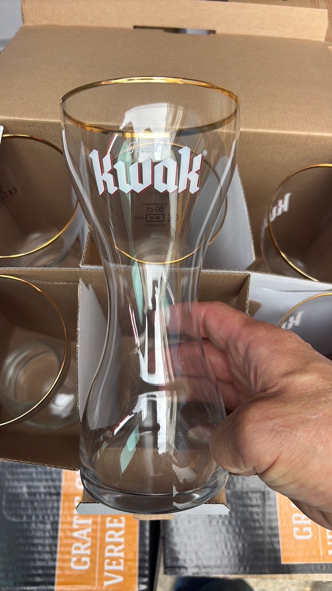 Kwak nieuw model 1/2 L glas, NIEUWSTAAT, Ophalen of Verzenden, Zo goed als nieuw