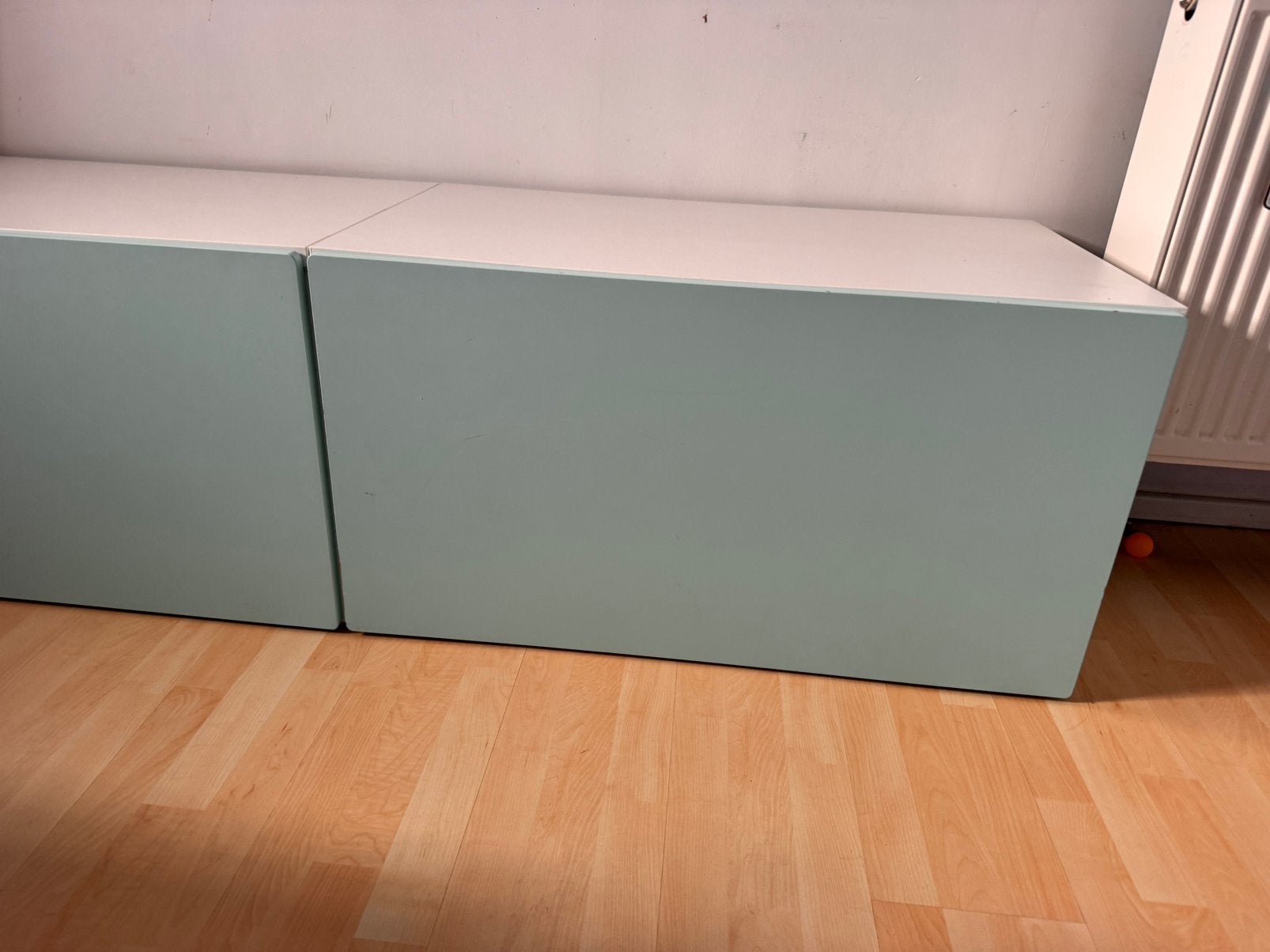 Ikea bank met opbergruimte 2 stuks, Ophalen, Gebruikt