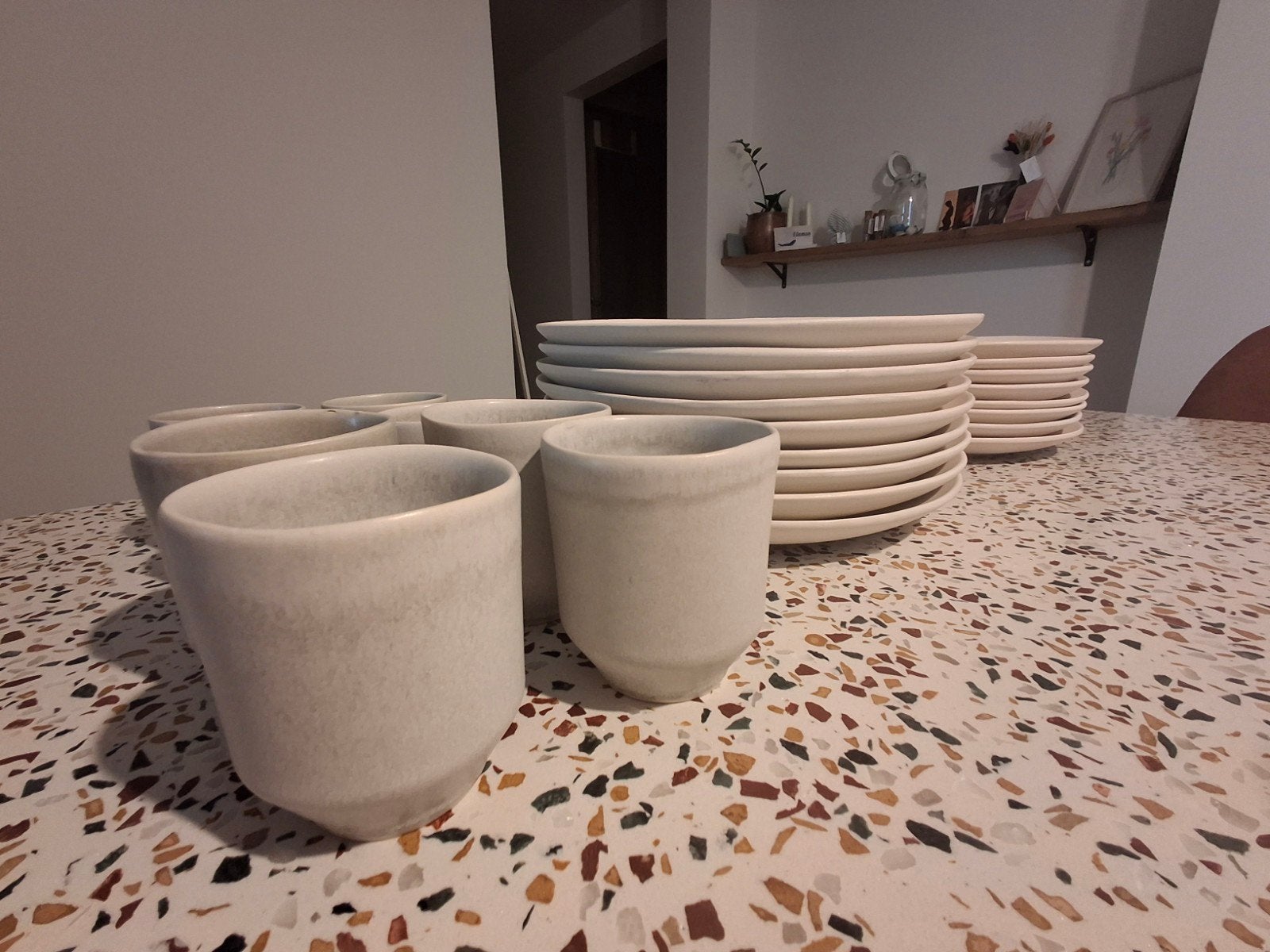 Servies - 8 personen - by Julia - beige, Ophalen, Overige merken, Keramiek, Mok