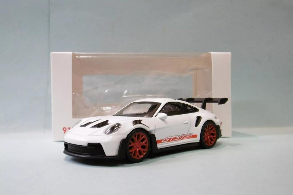 1:43 Norev Jet Car Porsche 911 992 GT3 RS 2022 wit rood, Ophalen of Verzenden, Nieuw, Auto, Norev