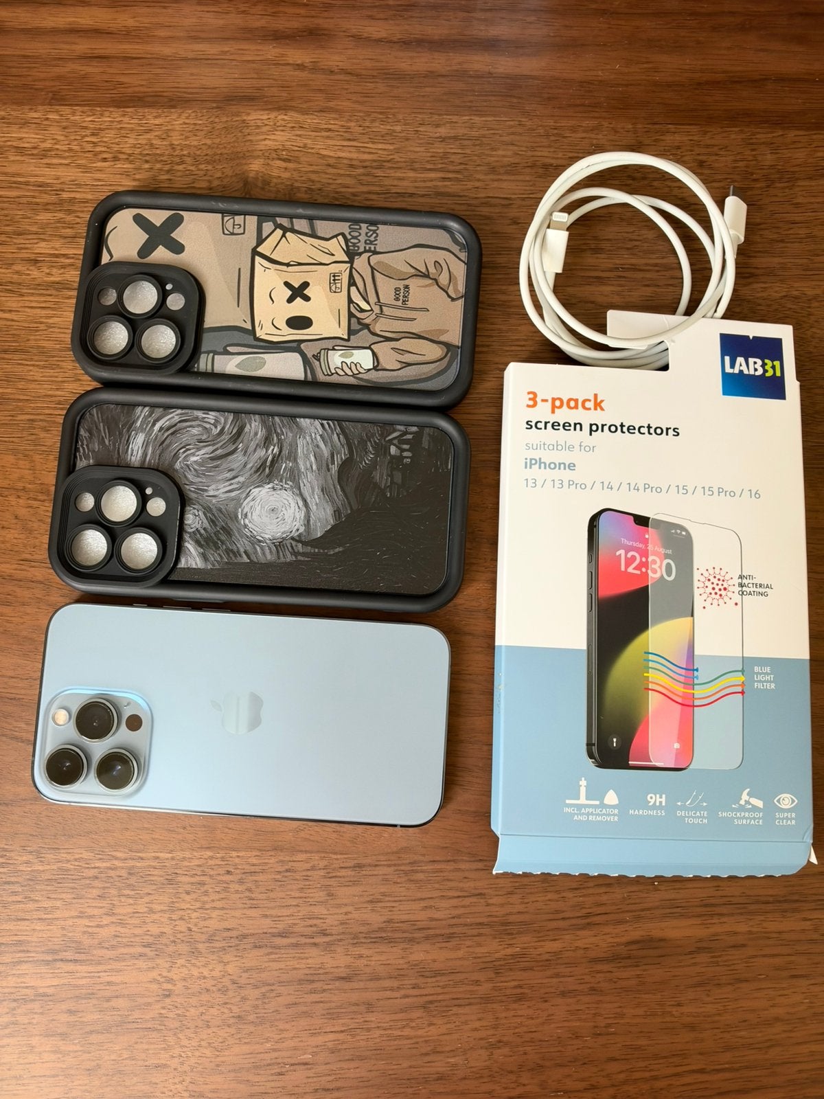 iPhone 13 Pro 256GB + toebehoren, Telecommunicatie, 256 GB, Blauw, 78 %, Ophalen of Verzenden