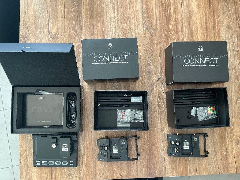 Lot ATOMOS : 2 CONNECT pour Ninja V / V+ + 1 AtomX CAST, Ophalen, Zo goed als nieuw, Origineel