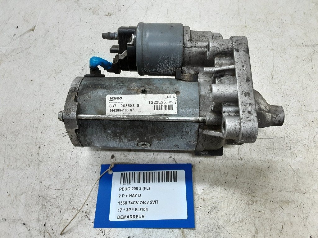 DÉMARREUR Peugeot 208 I (CA / CC / CK / CL) (966285418007), Mevr. I. Hauben, Utilisé, Rue de l'Espoir 34 34
4030  GRIVEGNÉE, BE