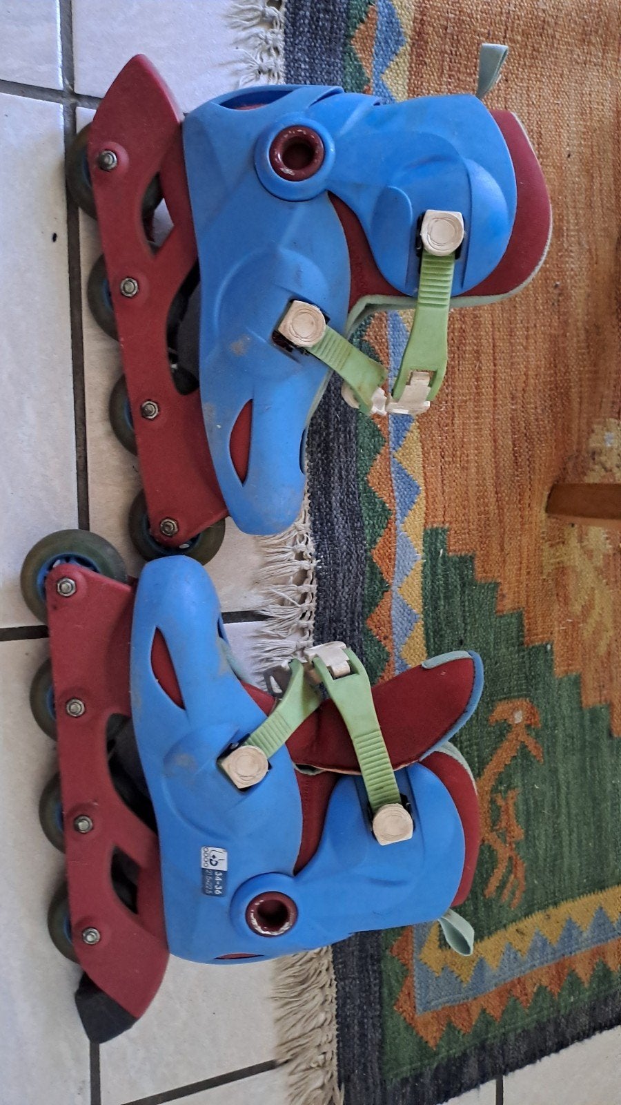 Patins à roues alignées pour enfants taille 34-36, Autres marques, Rollers 4 roues en ligne, Réglable, Enlèvement