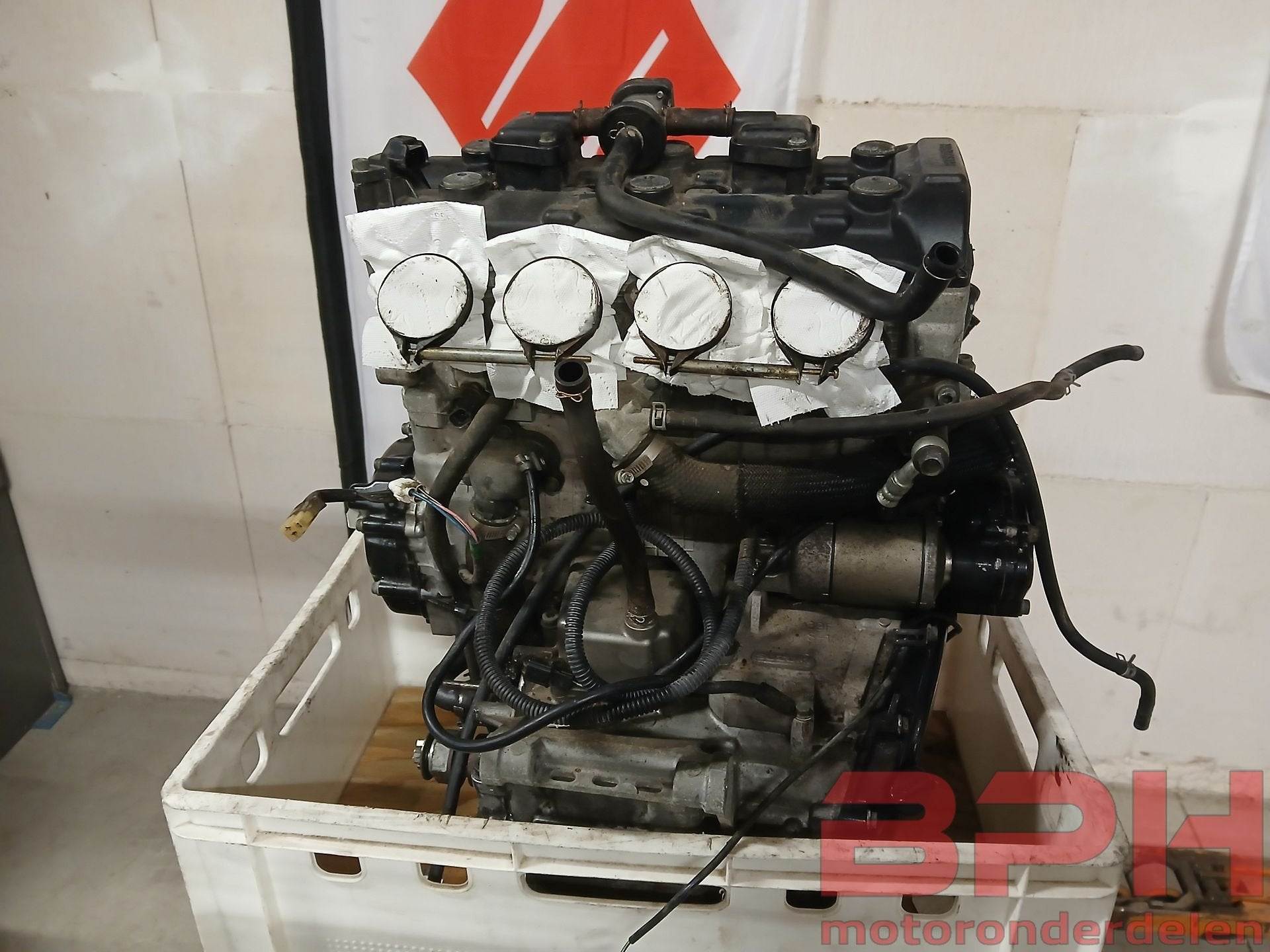 Motorblok Suzuki GSX-R 600 K1 K2 K3 2001 t/m 2003 engine 1 G, Ophalen, Gebruikt, -, -