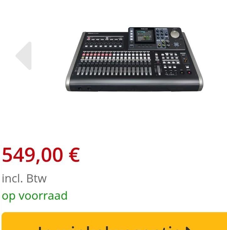 Tascam, Muziek en Instrumenten, Mengpanelen, Ophalen