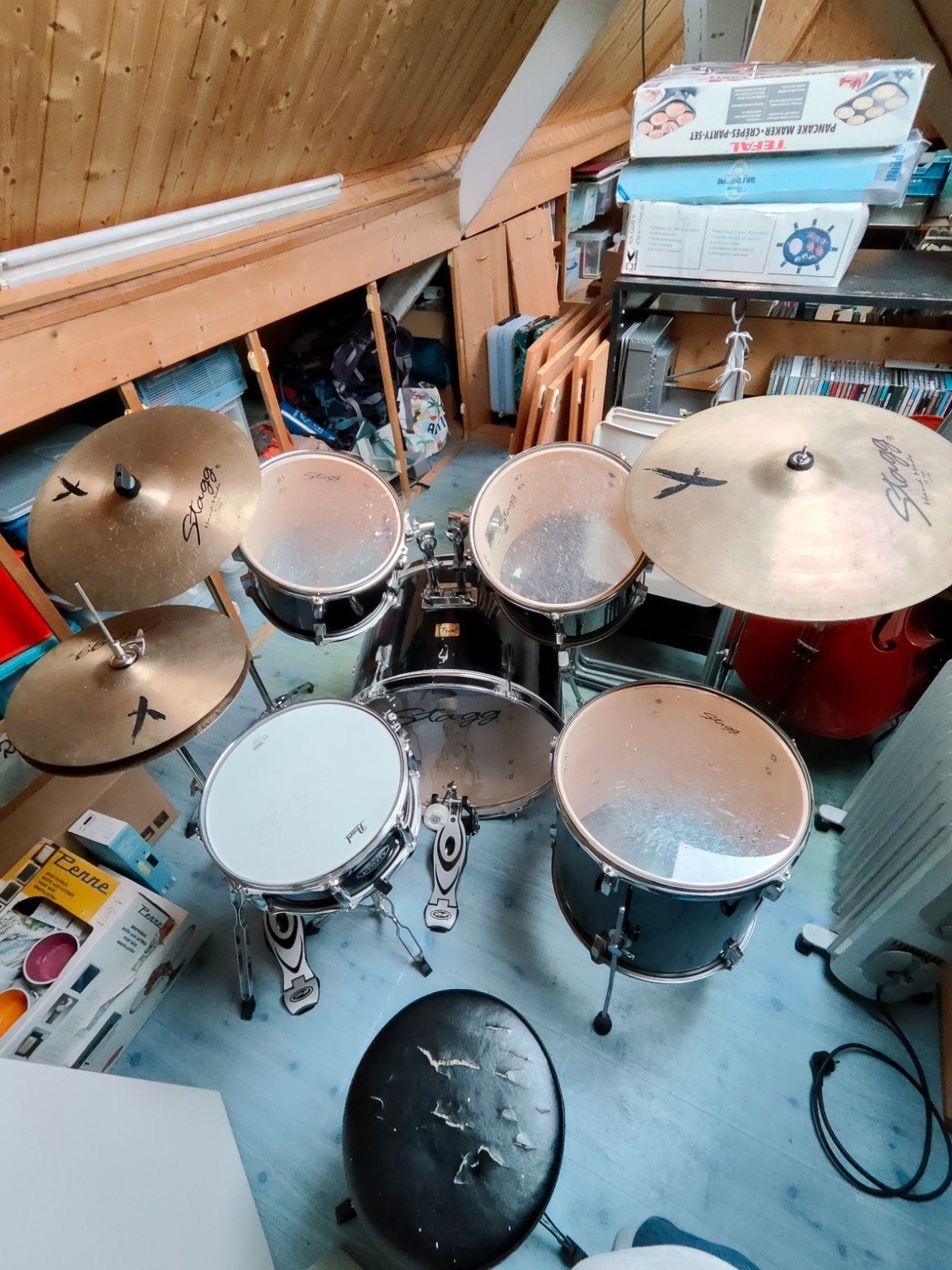 Stagg Drumstel, Muziek en Instrumenten, Ophalen, Gebruikt, Overige merken