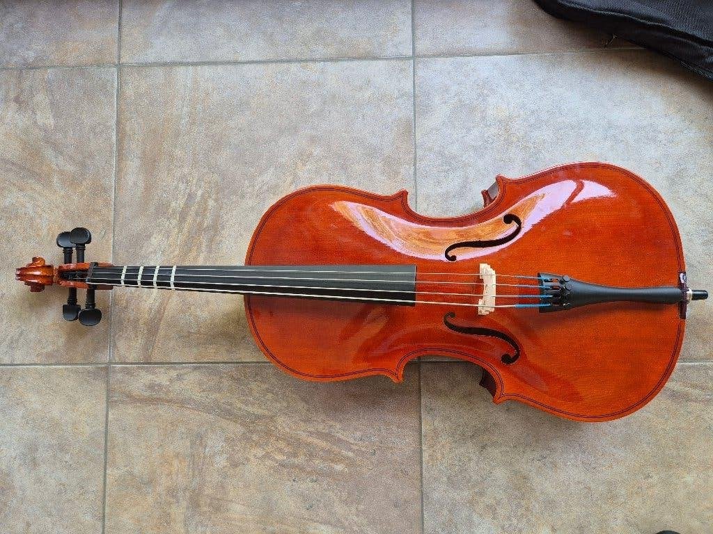 Cello 1/4 met strijkstok en tas - gebruiksklaar, Musique & Instruments, Instruments à cordes frottées | Violoncelles, Comme neuf