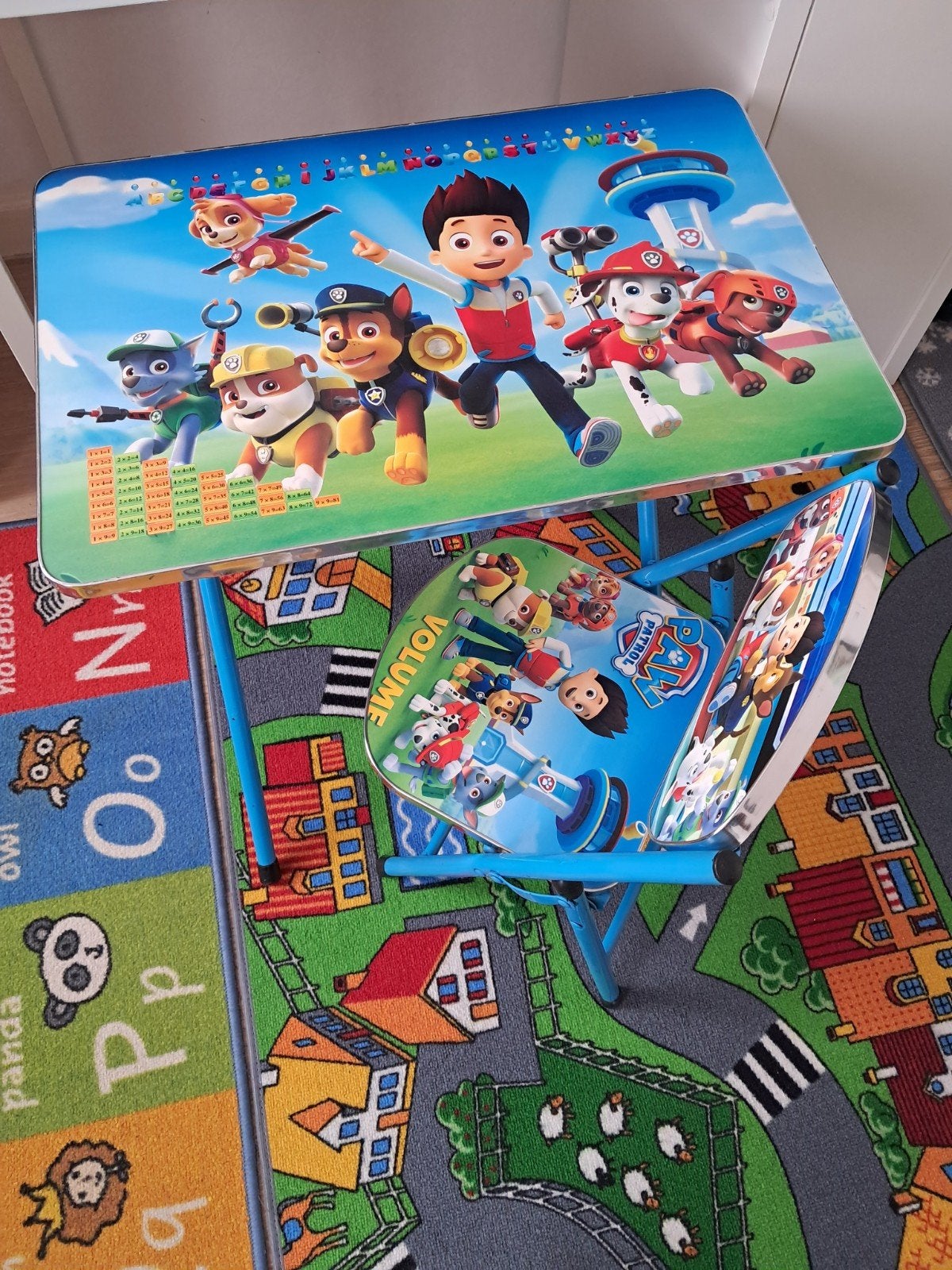 Kindertafel met stoel Paw Patrol, Ophalen, Zo goed als nieuw