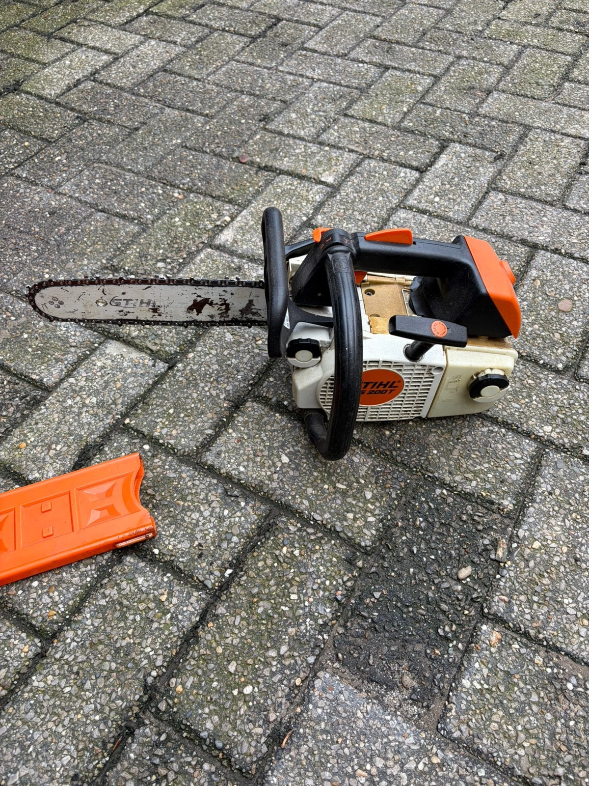 Stihl ms 200t kettingzaag, Enlèvement, Comme neuf