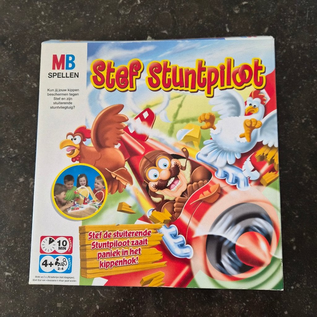 Stef stuntpiloot, Hobby en Vrije tijd, Ophalen of Verzenden, Gebruikt, MB spellen