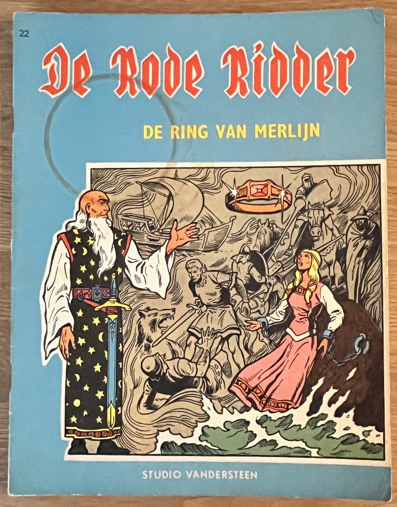 De Rode Ridder - De ring van Merlijn – 22 1e dr(1964) Strip, Boeken, Stripverhalen, Eén stripboek, Ophalen of Verzenden, Gelezen