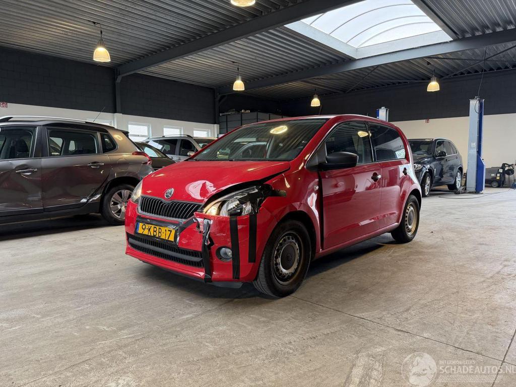 Skoda Citigo 1.0 Greentech Arctic, Autos : Divers, Voitures accidentées, Rouge, Boîte manuelle, 999 cm³, Skoda