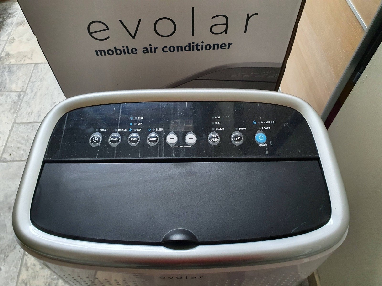 Climatiseur mobile Evolar EVO-14000C, Electroménager, Climatiseurs, Utilisé, Climatiseur mobile, 60 à 100 m³, 3 vitesses ou plus