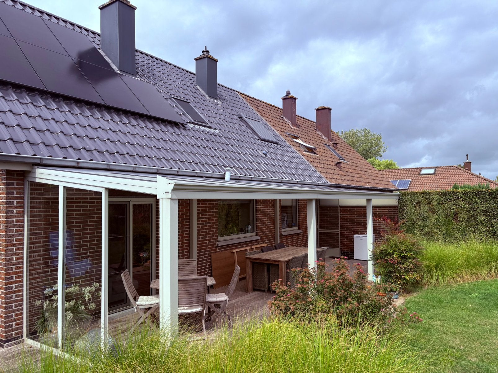 Aluminium pergola / terrasoverkapping, Tuin en Terras, Ophalen, Zo goed als nieuw, 500 cm of meer, Overige typen