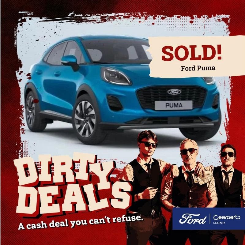 Ford Puma, Auto's, Voorwielaandrijving, Stof, Puma, Zwart