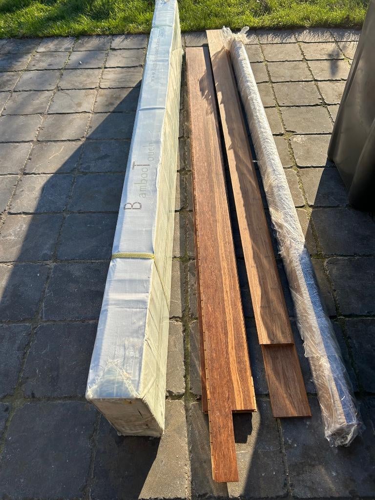 Parquet en bambou minimum 3 m² + 5 plinthes, Neuf, Parquet, Enlèvement, 150 cm ou plus