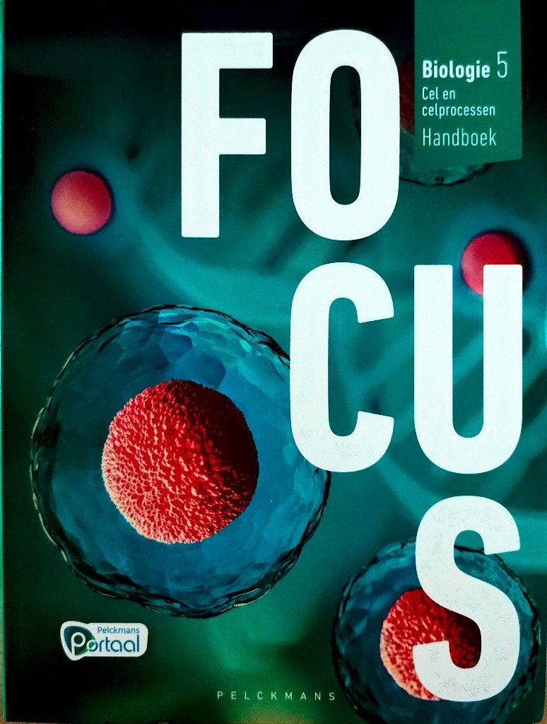 Focus biologie 5 – Cel en celprocessen – handboek, ASO, Biologie, Nieuw, Ophalen of Verzenden