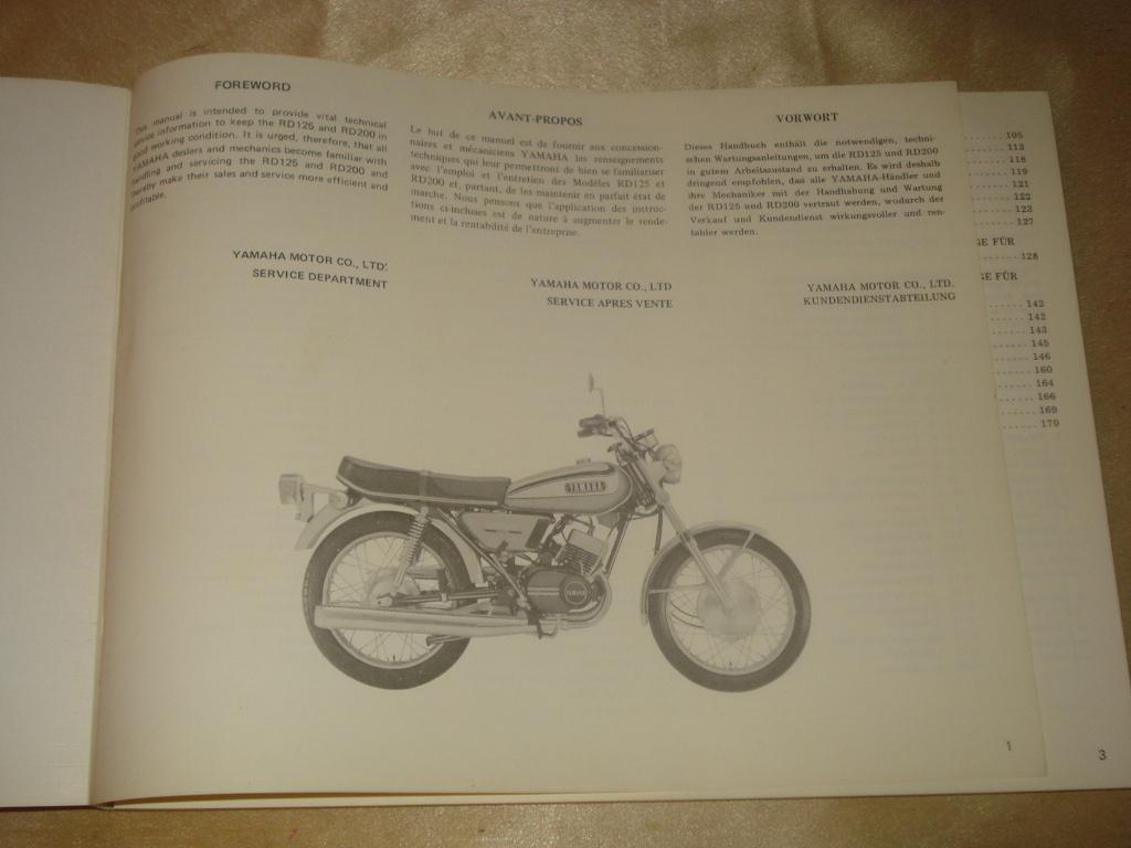 YAMAHA RD125 - RD200 Ancien Manuel d'Entretien et Réparation, Motoren, Ophalen of Verzenden, Yamaha