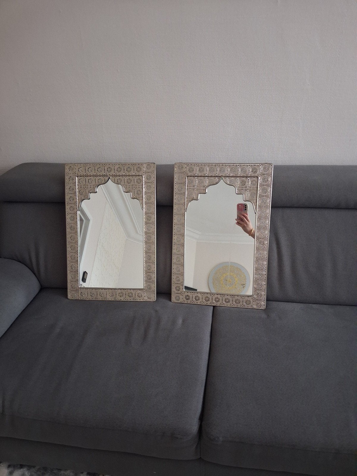 twee spiegels, Ophalen, Minder dan 50 cm, Zo goed als nieuw, Minder dan 100 cm