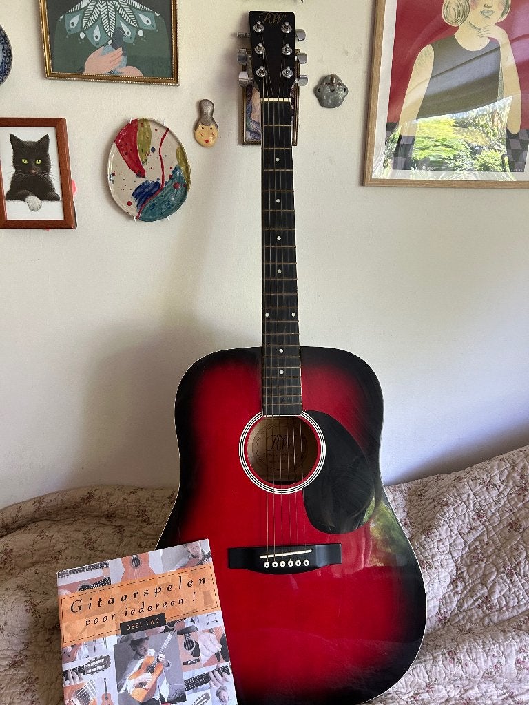 Western akoestische gitaar, Muziek en Instrumenten, Snaarinstrumenten | Gitaren | Akoestisch, Ophalen, Zo goed als nieuw, Western- of Steelstringgitaar