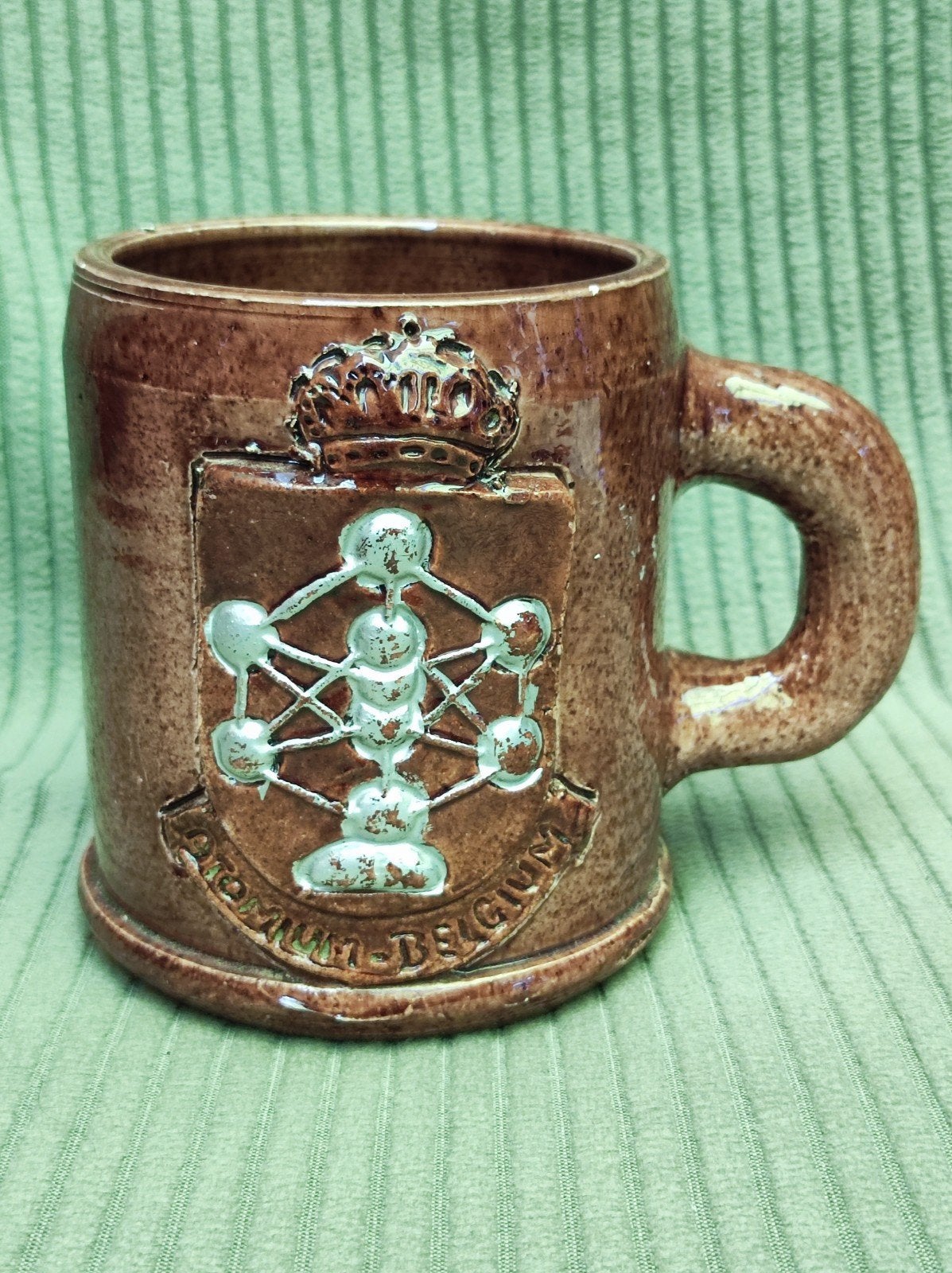 vintage bierpot Atomium Brussel, Verzamelen, Ophalen of Verzenden, Gebruikt