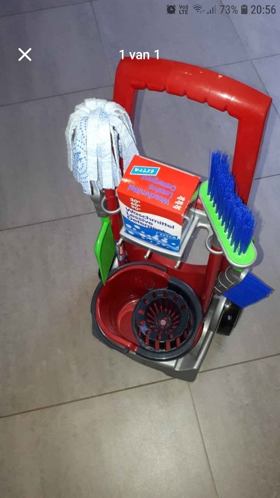 Vileda schoonmaak trolley speelgoed, Ophalen, Zo goed als nieuw
