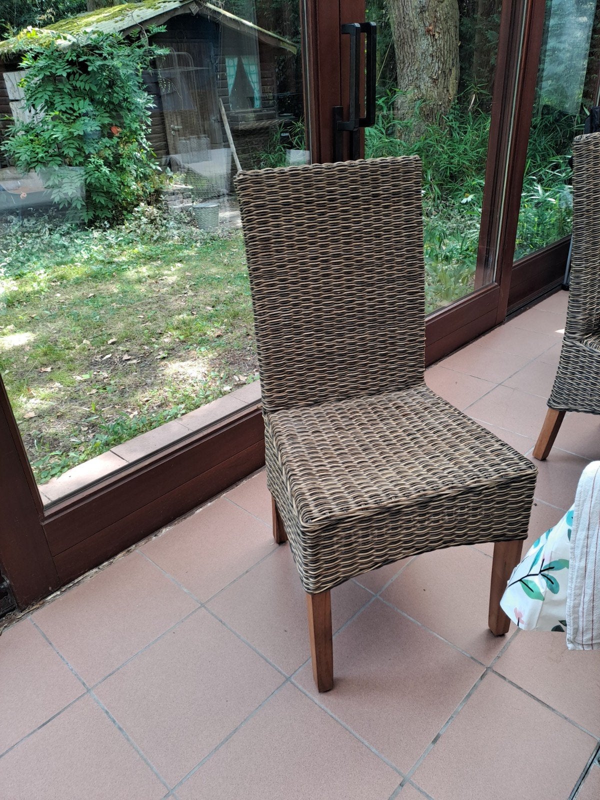 Eetkamerstoelen rieten 6 stuks, Ophalen