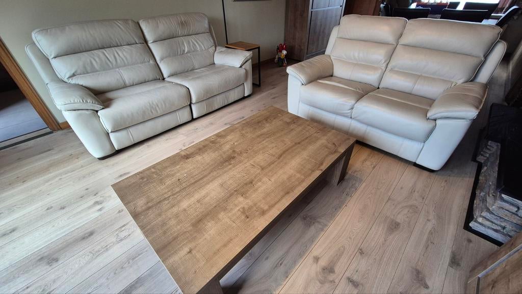 Lederen salon met relaxfunctie (3 en 2 zit), Enlèvement