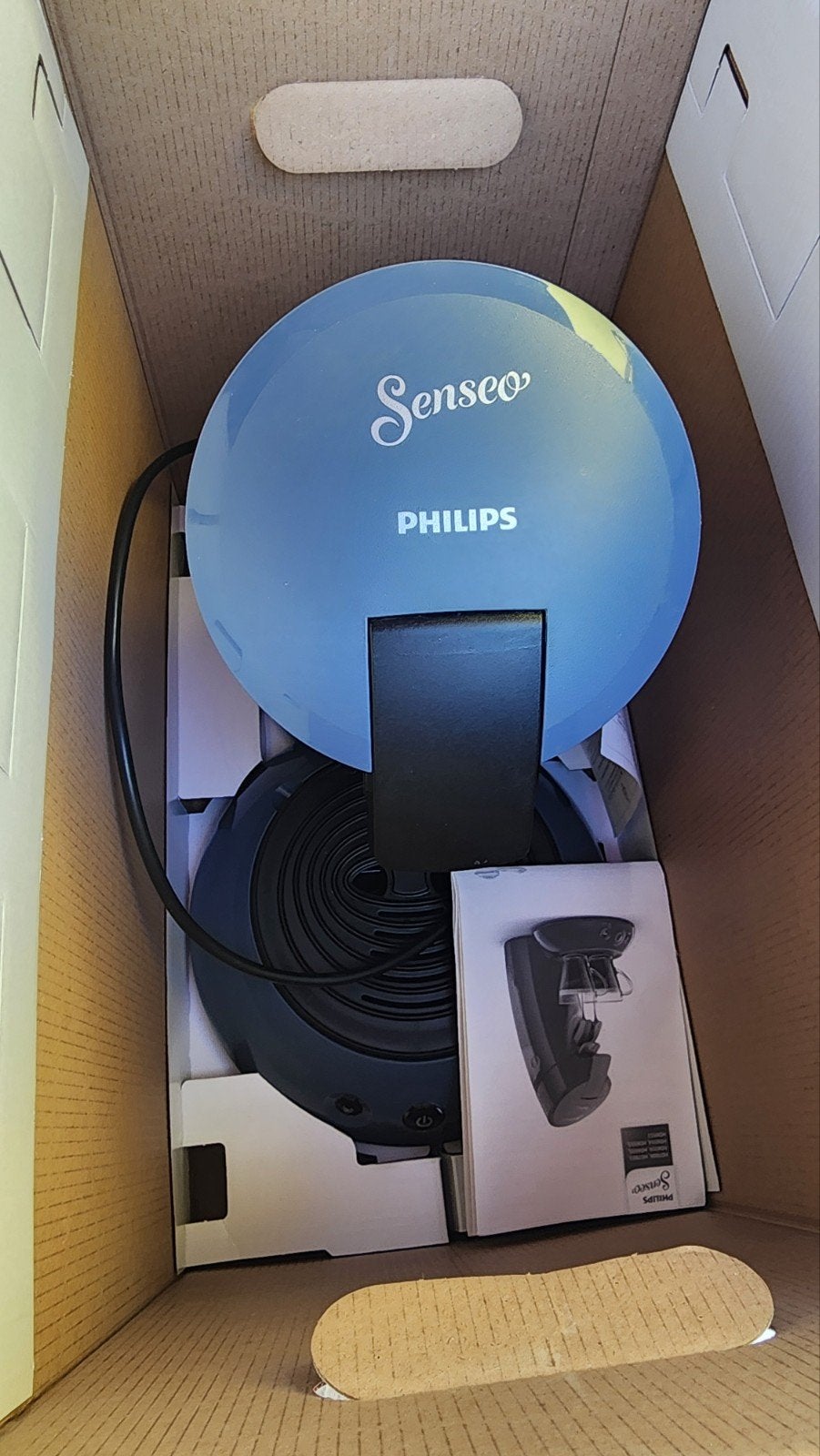 Philips Senseo koffiepadmachine mystiek blauw, Réservoir d'eau amovible, Enlèvement ou Envoi, Comme neuf, Cafetière