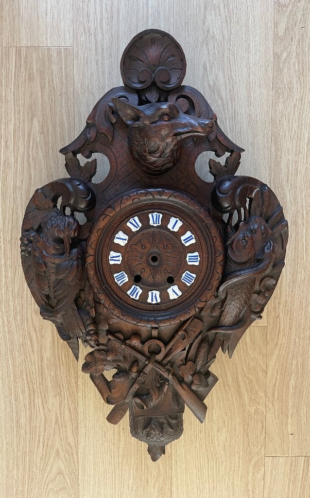Prachtige jachtklok kast zonder mechanisme, 75 cm, Antiek en Kunst, Ophalen