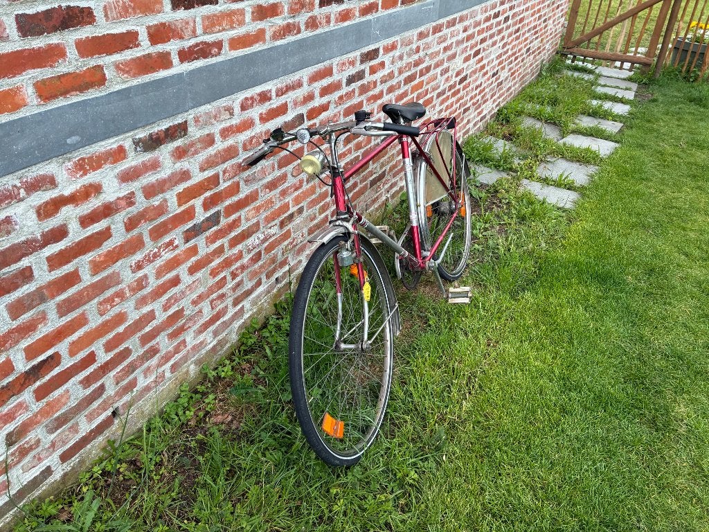 Oude herenfiets, Gebruikt, Velgrem, Versnellingen, Ophalen