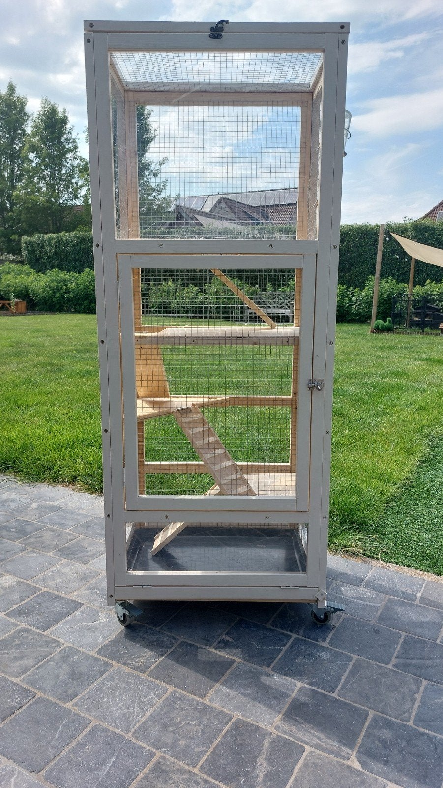Cage à hamster sur roulettes, Animaux & Accessoires, 90 cm ou plus, Cage, Comme neuf, Hamster