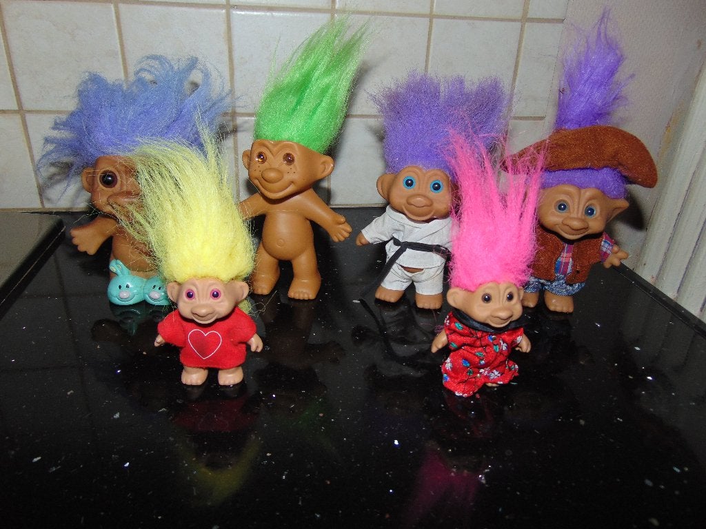 Vintage trollen, Verzamelen, Ophalen of Verzenden, Gebruikt