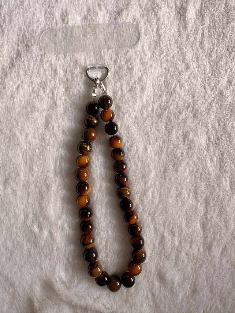 Cordon téléphonique Tiger Eye, classique, 8 mm, 20 cm, Télécoms, Enlèvement ou Envoi, Neuf, Support de téléphone ou Accessoire