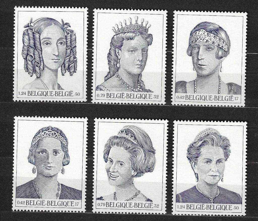 Belgique OPC 2971-76 Les six reines belges **, Neuf, Enlèvement ou Envoi, Non oblitéré, Maison royale